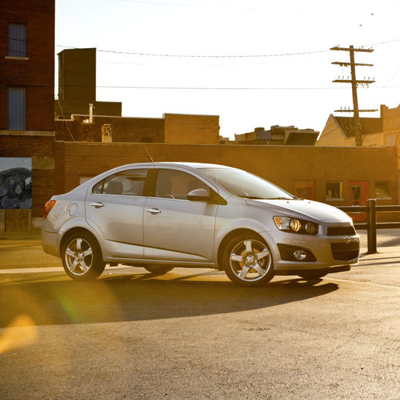 CHEVROLET® Sonic Sedan - This 4-door sedan offers a sleek appearance combined with driving fun and an estimated 40" MPG on the highway.  Features ECHOTEC® 1.8L 4-cylinder engine, OnStar®, 10 air bags and remote keyless entry, plus a lot more.
